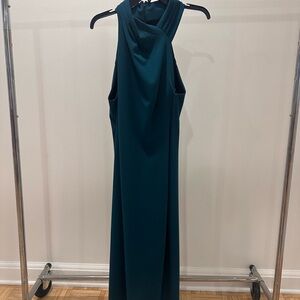 RACHEL Rachel Roy Blue Halter Sheath Dress